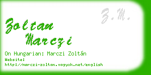 zoltan marczi business card