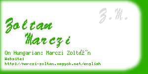 zoltan marczi business card